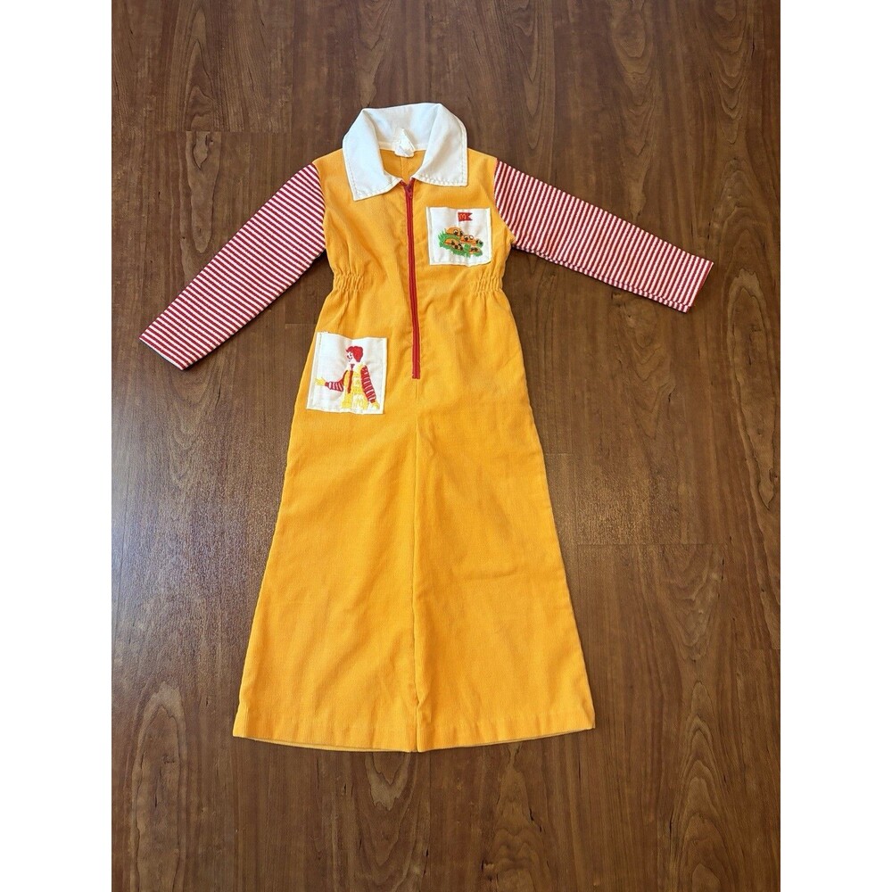 Vintage 1970's Ronald Mcdonald Mcdonalds Toddler Jumpsuit Spiegel Inc 4T